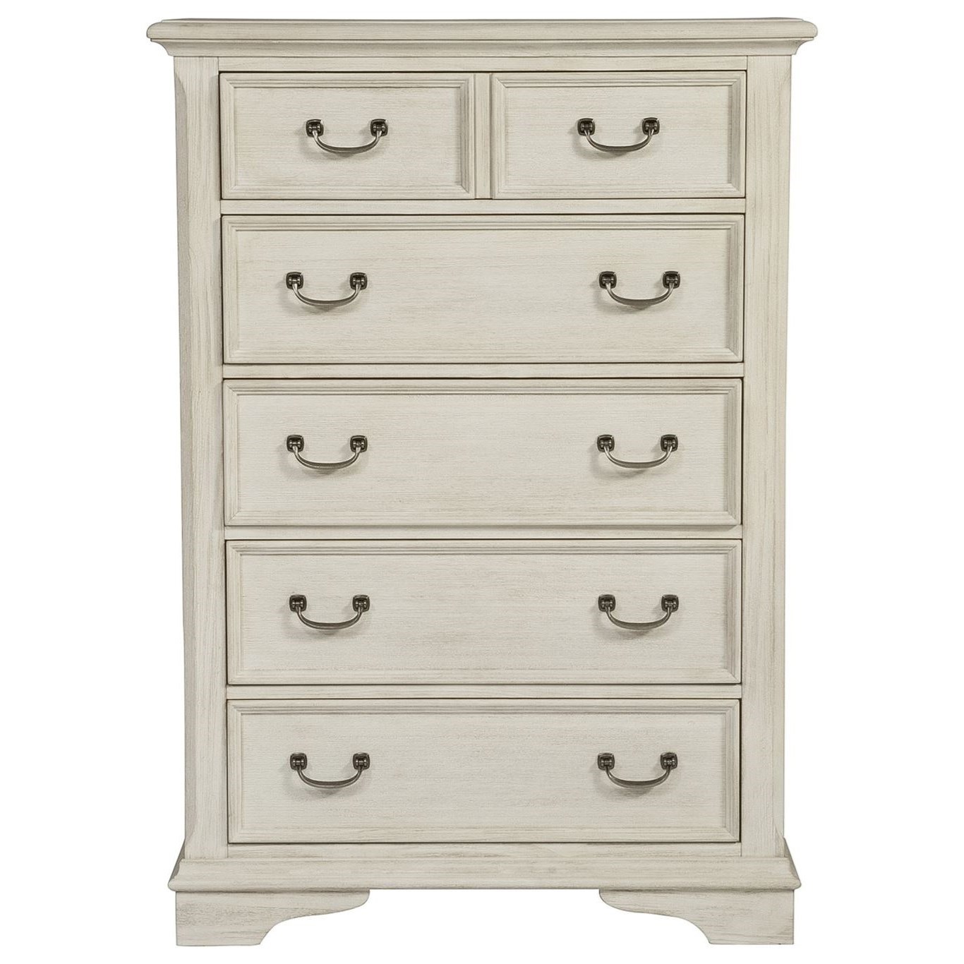 Liberty Furniture Bayside Bedroom Transitional 5 Drawer Chest with Bead